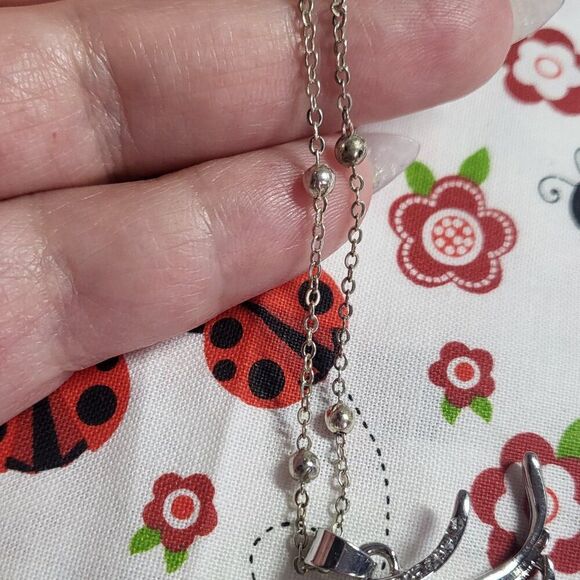 Abalone Shell Silver Angelfish Pendant - Picture 6 of 8